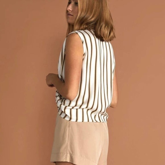 Sancia The Saida Striped Twist Knot Top - Picture 2 of 7